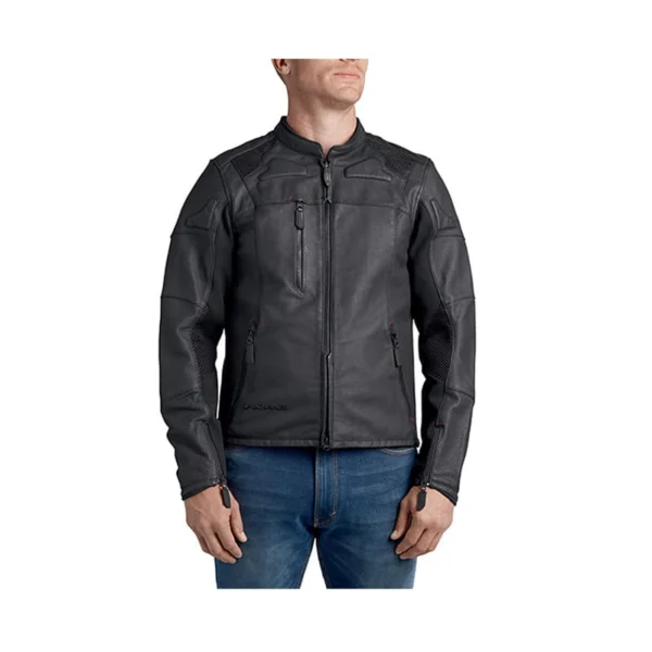 Men's FXRG® Perforated Slim Fit Leather Jacket | 98057-19EM