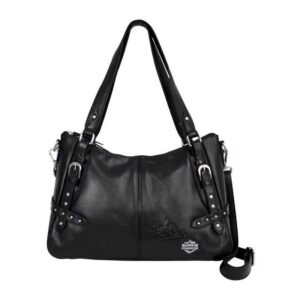 Women's B&S Medallion Two Handle Satchel Purse - Image 1