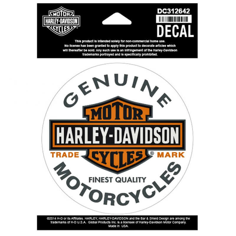Sticker autocollant Harley Davidson Bar And Shield 2019 ☆
