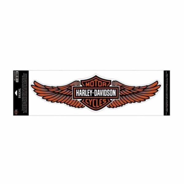 Harley Davidson Orange Bar & Shield Extra Large Trailer Decal Sticker