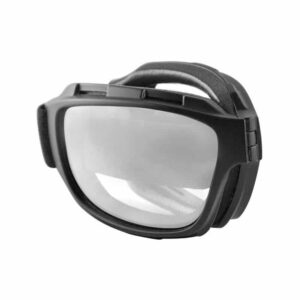 Men's Bend Clear Lens Goggles, Collapsible Black Frames - Image 2