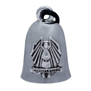 Guardian Angel Ride Bell, Durable Zinc, Silver - Image 1