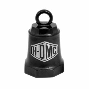 Sculpted H-DMC Ride Bell, Matte Black & Silver Finish - Image 1