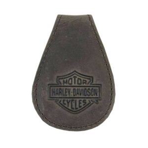Mens Crazy Horse Round Magnetic Leather Cash Clip - Image 1