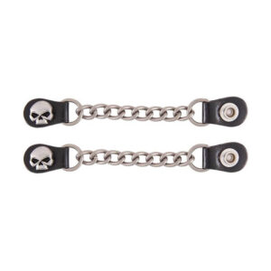 Men's Skull Vest Extender, Antique Nickel Finish - Image 1