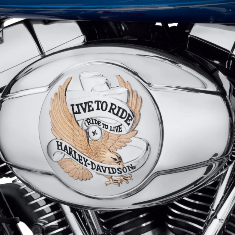 Live To Ride Gold Air Cleaner Trim | Harley-Davidson® Online