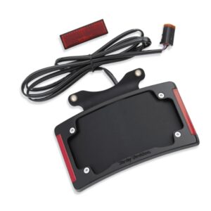 Curved License Plate Frame with LED Lighting - Image 1