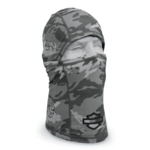 Harley Davidson Camo Face Mask - Camo - Grey - Image 1