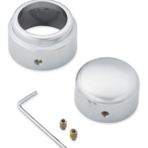 Rear Axle Nut Covers - Satin Chrome