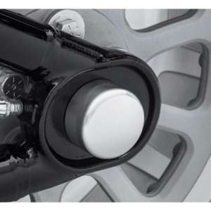 Rear Axle Nut Covers - Satin Chrome - Image 3