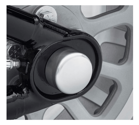 Rear Axle Nut Covers Satin Chrome HarleyDavidson® Online
