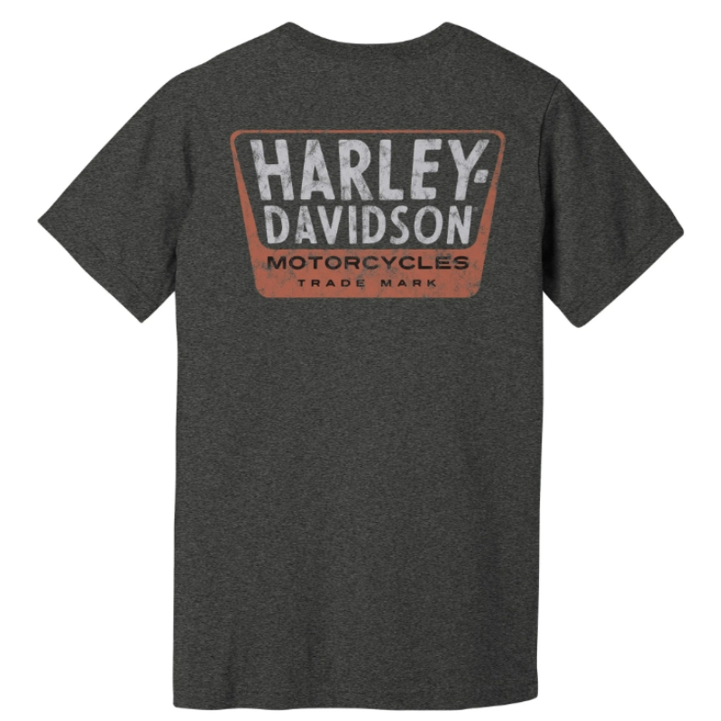 Harley-Davidson Men's Milwaukee Map Skull Graphic Tee – Big & Tall, Black, Style 96061-22VT