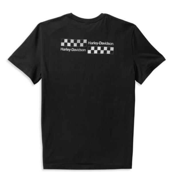 Men's Checkerboard Back Hit Tee – Black Beauty 2 | Harley-Davidson