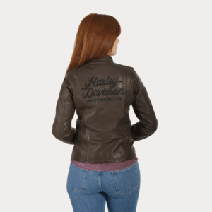 Women's Vintage Spirit Leather Jacket - Image 3