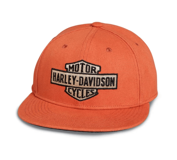 Men's Bar & Shield Canvas Cap - Bombay Brown - Harley-Davidson® Online