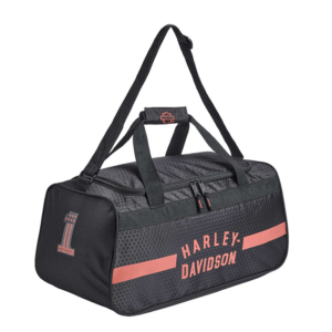 Harley-Davidson Rust Orange #1 Logo Sports Duffel Bag w/ Shoulder Strap