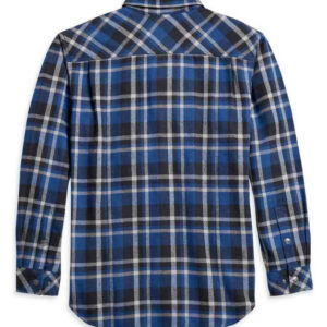 Men's Plaid Flannel Long Sleeve Woven Shirt - Image 2