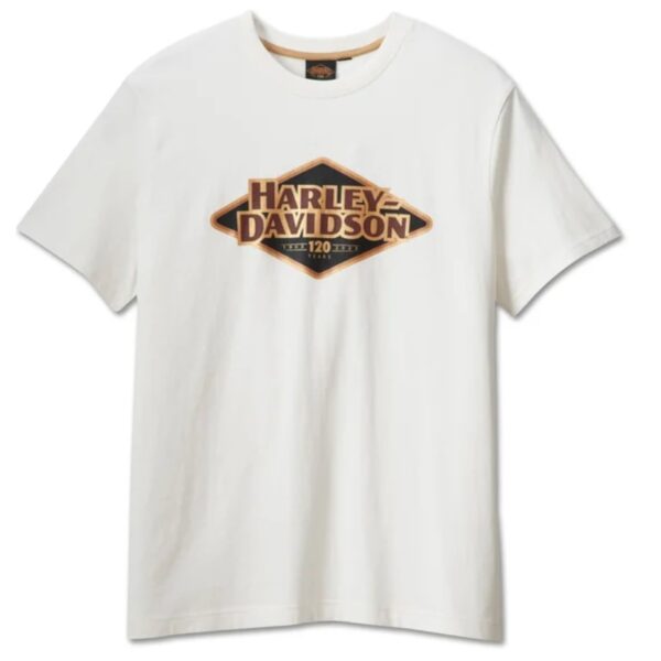 Men's 120th Anniversary Tee - Cloud Dancer - Harley-Davidson® Online