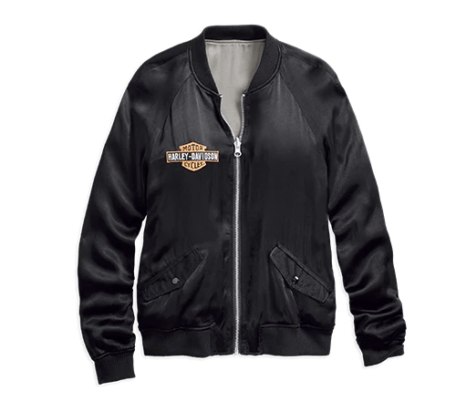 Harley davidson womens sale bomber jacket