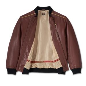 Men's 120th Anniversary Leather Jacket - Rum Raisin Leather - Image 3