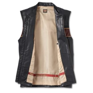 Men's 120th Anniversary Leather Vest - Image 3