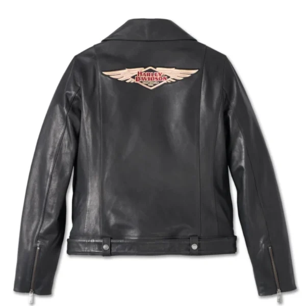 【セット売り】Harley-Davidson☆レディースジャケット&タンクset Women's 120th Anniversary D-Pocket Biker Leather Jacket – Black