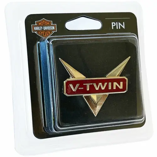 Harley Davidson H-D V-Twin Metal Pin Badge | 682608009526
