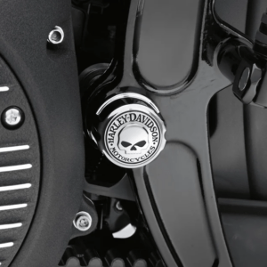 Willie G Skull Swingarm Pivot Bolt Cover Kit - Image 2