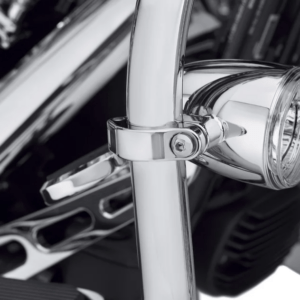 LED Fog Lamp Engine Guard Clamp Kit - Chrome - Image 2