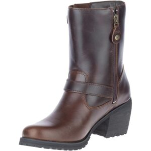 Women's Lalanne Brown Motorcycle Engineer Boots - Image 3