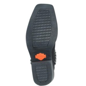 Women's Korsen Chain Black Leather Ankle Boots - Image 4