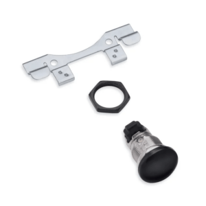 Smooth Push-Button Fuel Tank Console Door Release - Gloss Black - Image 1