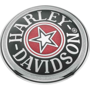 Cloisonne Fuel Cap Medallion, Adhesive Backing - Image 1