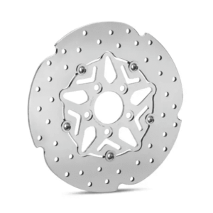 Stinger Floating Brake Rotor front left Chrome Inner, Polished Outer