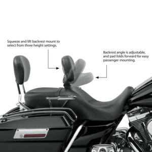 Street Glide Style Rider Backrest - Image 2