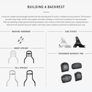 Passenger Backrest Pad - ’16 Iron 883 Style - Image 3