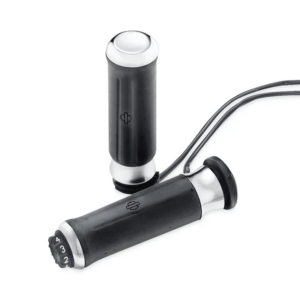 Contoured Chrome and Rubber Heated Hand Grips