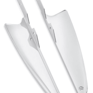 Fork-Mount Wind Deflector - Chrome, Multi-Fit Item - Image 2