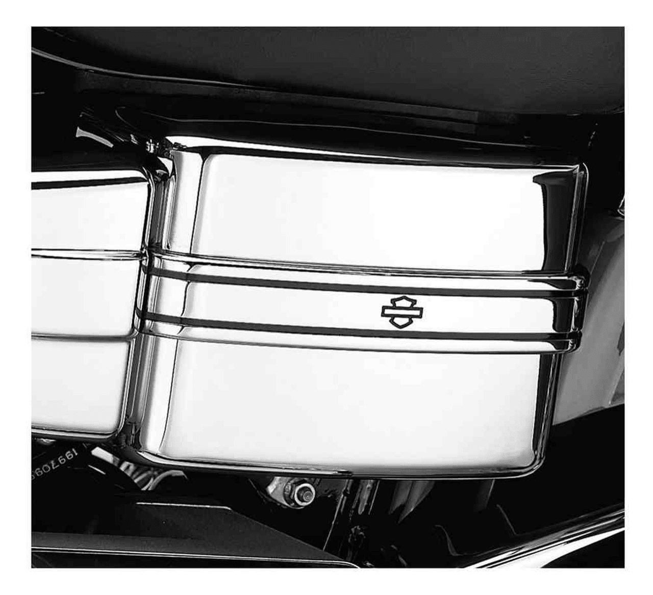 Chrome Electrical Panel Cover w/ Trim, Fits Dyna Models Harley