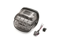 Layback LED Tail Lamp - International - Smoked Lens with Clear License Plate Lamp