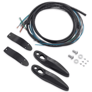 Rear Turn Signal/License Plate Relocation Kit - Black - Image 1