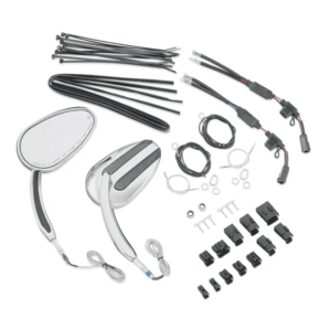 Mirror with Auxiliary Running Light and Directional Indicator