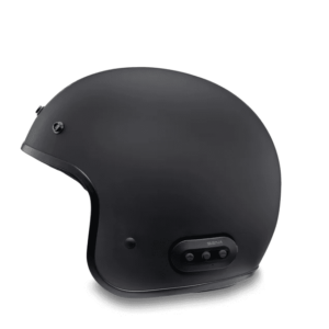 Fury N04 Bluetooth 3/4 Helmet - Matte Black - Image 3