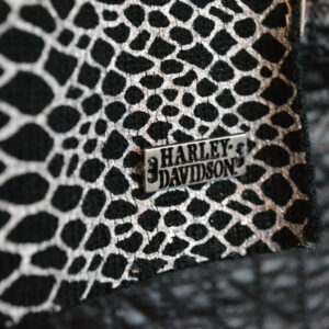 Scarf Women Knit Black Python Pattern - Image 1