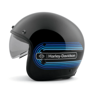 Retro Tank Stripe II Sun Shield X14 3/4 Helmet - Image 4