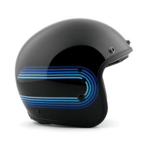 Retro Tank Stripe II Sun Shield X14 3/4 Helmet - Image 5