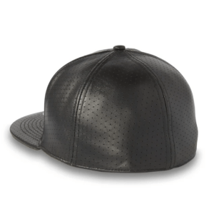 Bar & Shield Premium Leather Baseball Cap - Image 2
