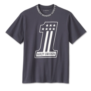 Men's #1 Racing Short Sleeve Tee - Ombre Blue