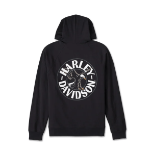 Men's Spirit of Freedom Reversible Hoodie - Harley Black & Harley Orange - Image 3