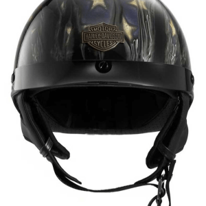 Men's Aura Ultra-Light J02 Half Helmet, Gloss Black - Image 2